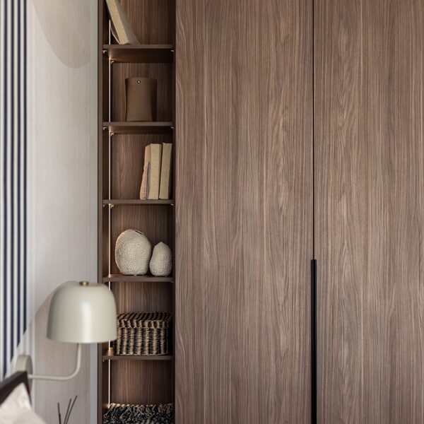 ALANDEKO interjers skapji un plaukti guļamistaba Pillar